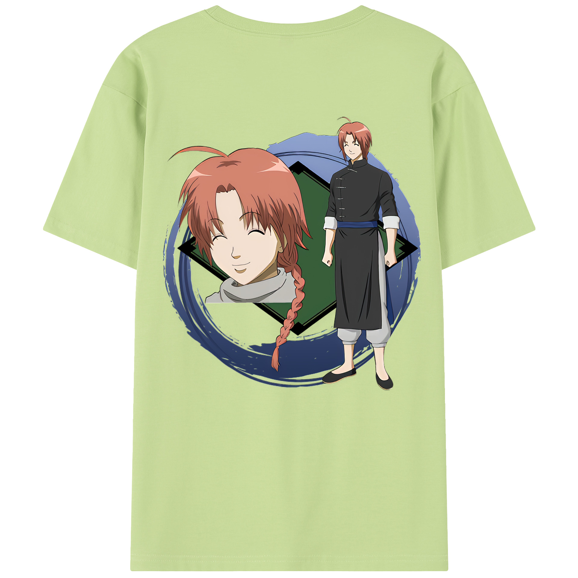 （画像用） ぎんたま 坂田銀時（さかたぎんとき） 神楽 志村新八（しむら しんぱち） GINTAMA Sakata Gintoki Kagura Shimura Shinpachi 綿100％半袖Tシャツ（背面プリント）